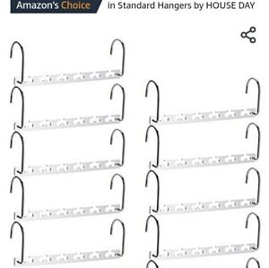 Heavy weight vertical hangers (quantity 25) fits 5 hangers per unit